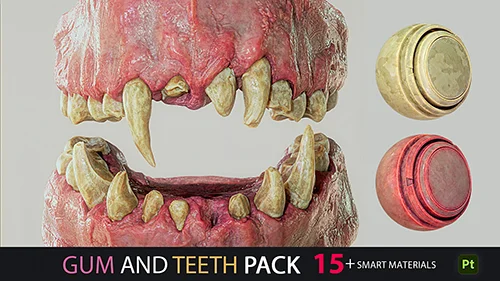 Gum and Teeth Pack 15+ Smart Materials скачать