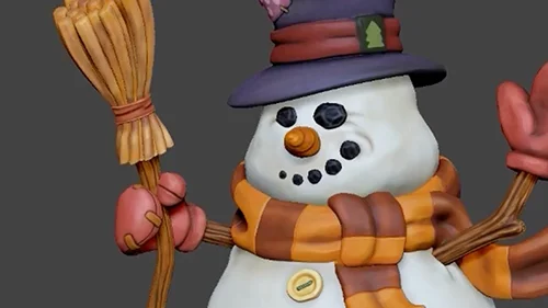 ZBrush Sculpting Project The Wintery Snowman скачать