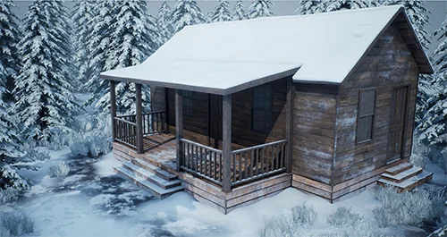 Environment Creation Snowy Cabin скачать