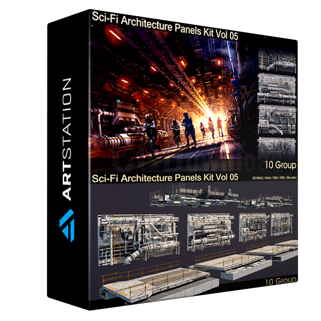 Sci-Fi Architecture Panels Kit Vol 05