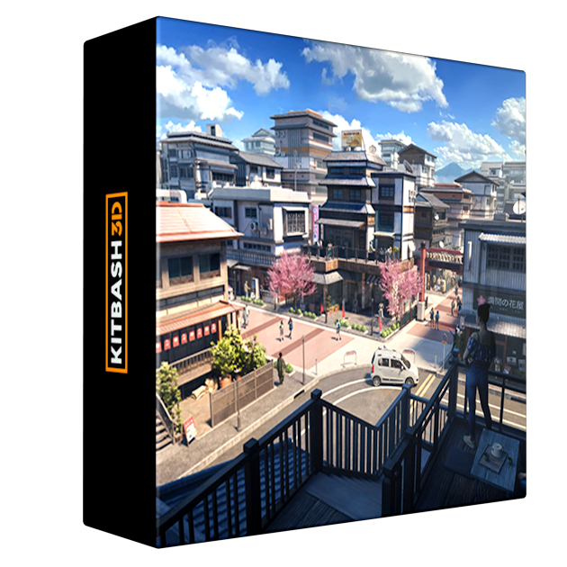 KitBash3D – Japanese Neighborhoods