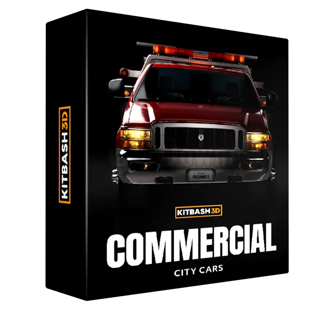 Kitbash3D – City Cars: Commercial