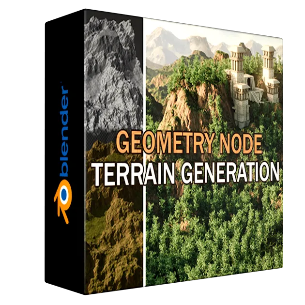 Terrain Generator-Geometry Node Blender