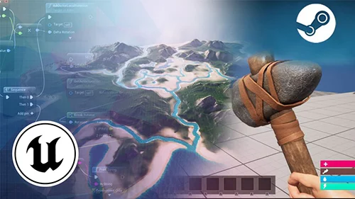 Unreal Engine 5 Multiplayer Steam Survival Game Course скачать