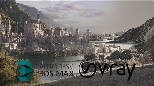 A Gondor City Breakdown + some scene files models raw renders 3DSMAX, VRAY скачать