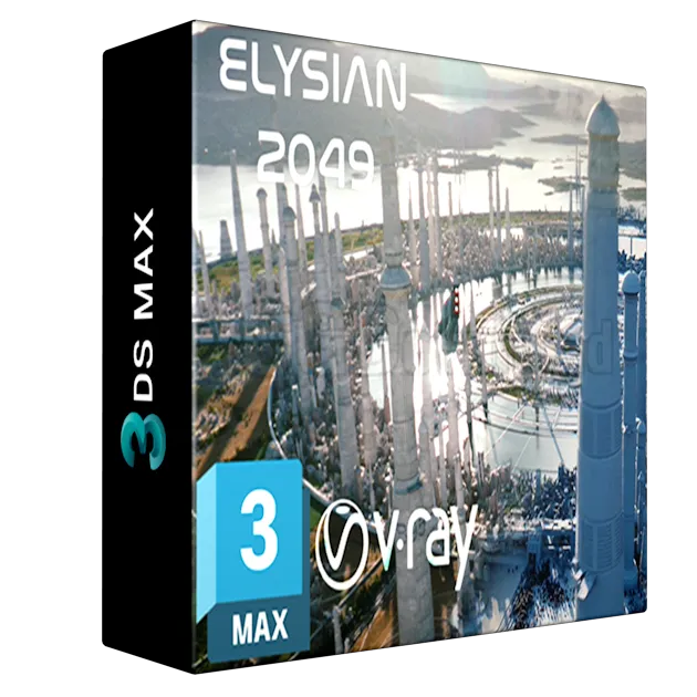 Elysian 2049 [Breakdown + some scene files/models+ raw renders] 3DSMAX, VRAY