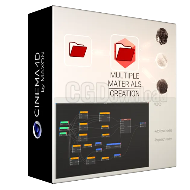 Cinema 4D Redshift | Multiple Material Creation | SMC v1.3.8 Plugin