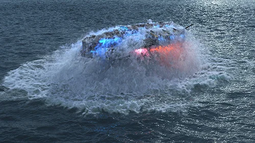 Houdini Ocean - Spaceship Rise from Underwater скачать