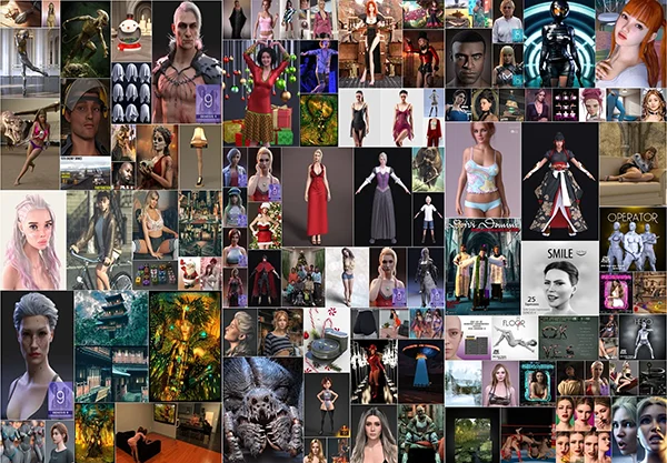 Daz 3D, Poser Bundle 1 Январь 2025 скачать