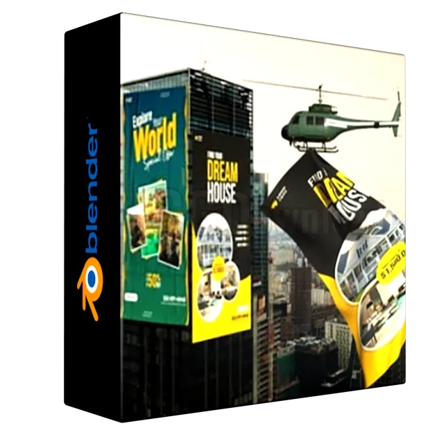 Learn Blender VFX & CGI Ads Banner Unroll & Pro-Level CGI