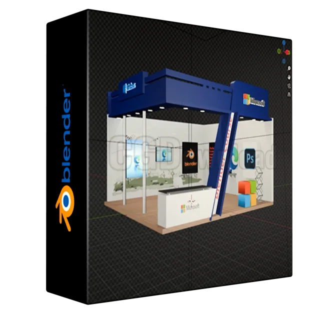 Blender 3D Course Expo Stall Design Complete (Project-Based)