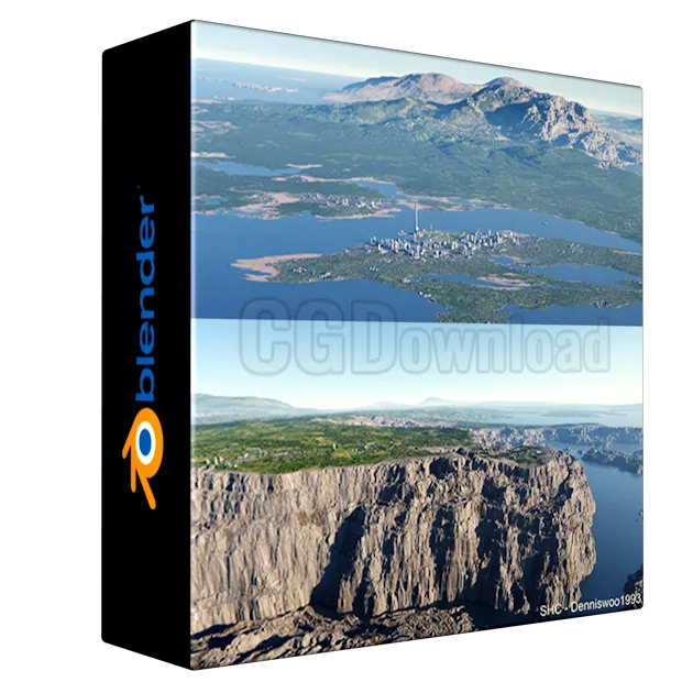 Large scale procedural terrain generator with 3D cities