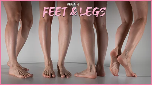 Female Feet & Legs- Photo Reference Pack For Artists 518 JPEGs скачать
