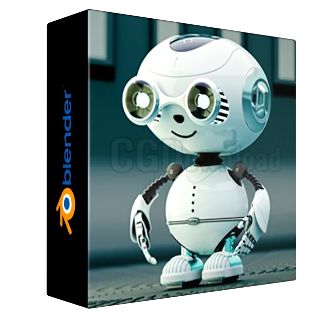Robot Modeling with Plasticity, Rendering with Blender
