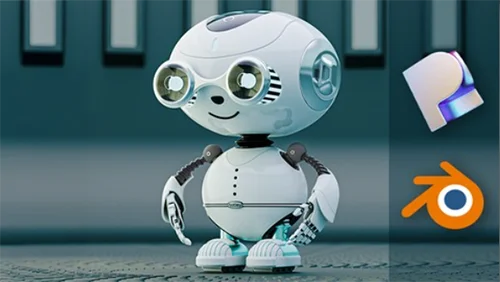 Robot Modeling with Plasticity, Rendering with Blender скачать