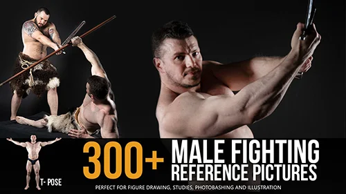 Grafit Studio - 300+ Male Fighting Pose Reference скачать
