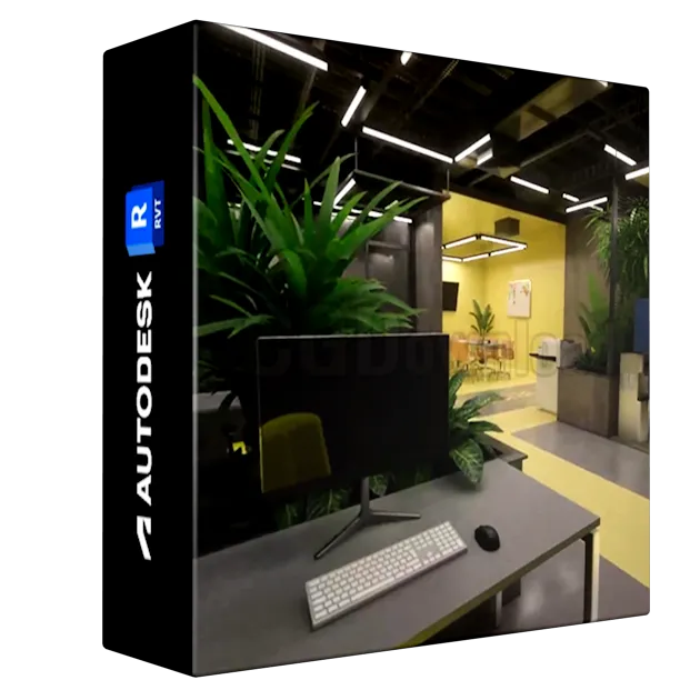 Revit Industrial Office- Interior Design- Structural and MEP