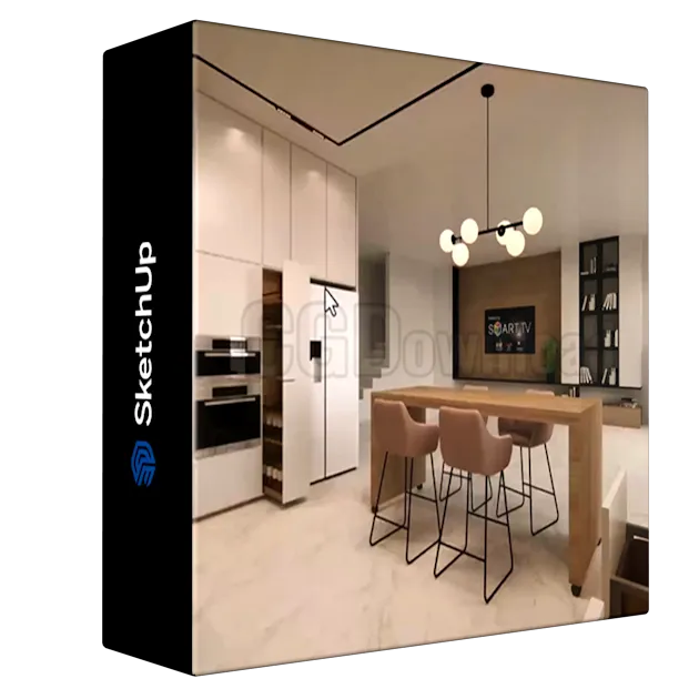 Advanced Kitchen Modeling- Cabinet Design- SketchUp & Lumion