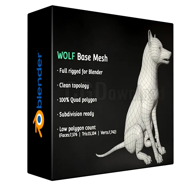 Wolf Base Mesh