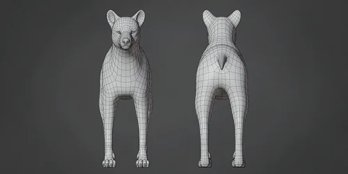 Wolf Base Mesh скачать
