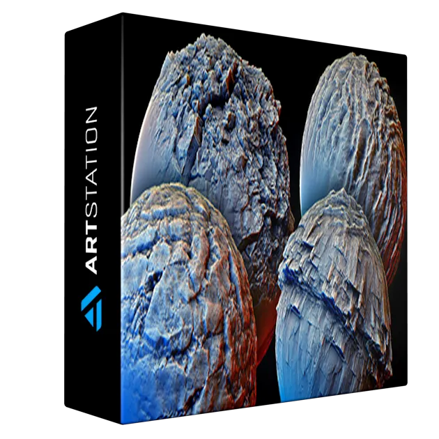 Ultra HQ Terrain / Rock Seamless Sculpt Zbrush brushes + Alphas (Blender, Substance, Mudbox, etc.) Vol1