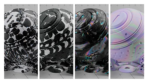 14 Free Redshift 3.5 Abstract Materials for C4D скачать