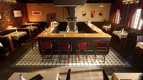 Kitbash3D - Restaurants скачать