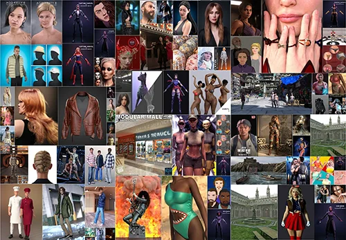 Daz 3D, Poser Bundle 1 Февраль 2025 скачать