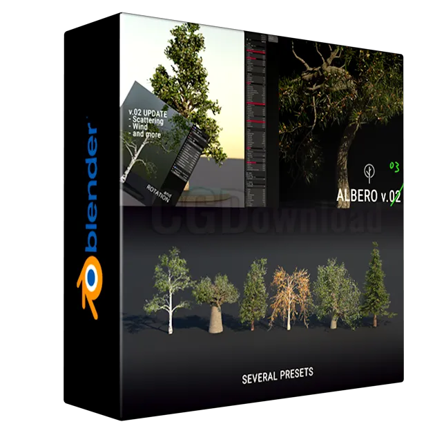 Albero - Geometry Nodes-Powered Tree Generator