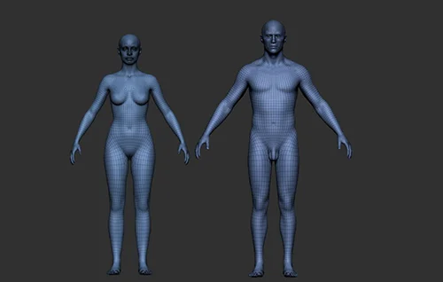 Pro Male and Female Basemesh скачать