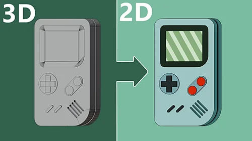 The 3D to 2D Blender Workflow - Game Boy скачать