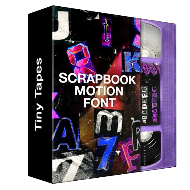 Tiny Tapes — Scrap Book Motion Font