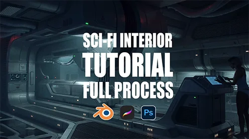 SCI-FI Interior Concept Art Tutorial скачать