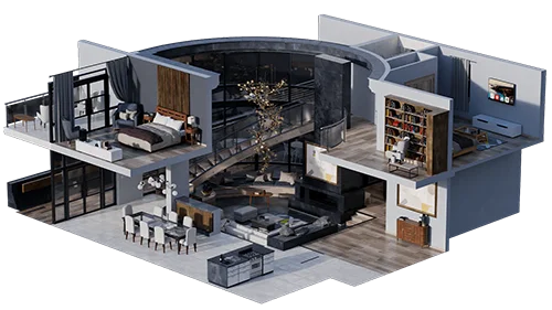Kitbash3D – Apartment Interiors скачать