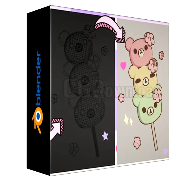 Design a Japanese mochi in Blender