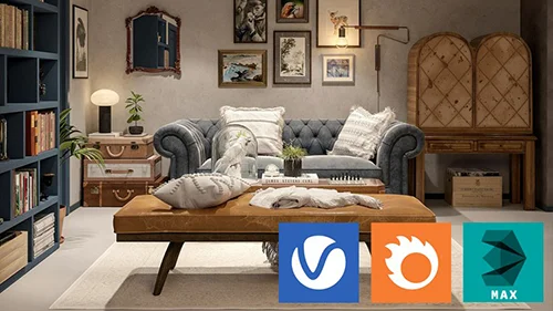 Interior lighting Corona and Vray, from 0 to advanced скачать