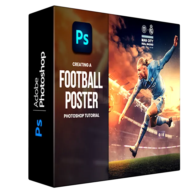 Gigi Zakaidze – Creating A Football Poster Photoshop Tutorial – Erling Haaland