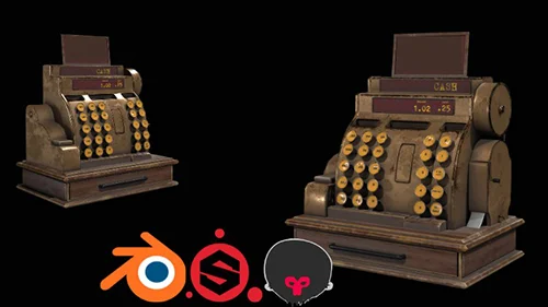 Creating a Cash Register in Blender and Substance Painter скачать