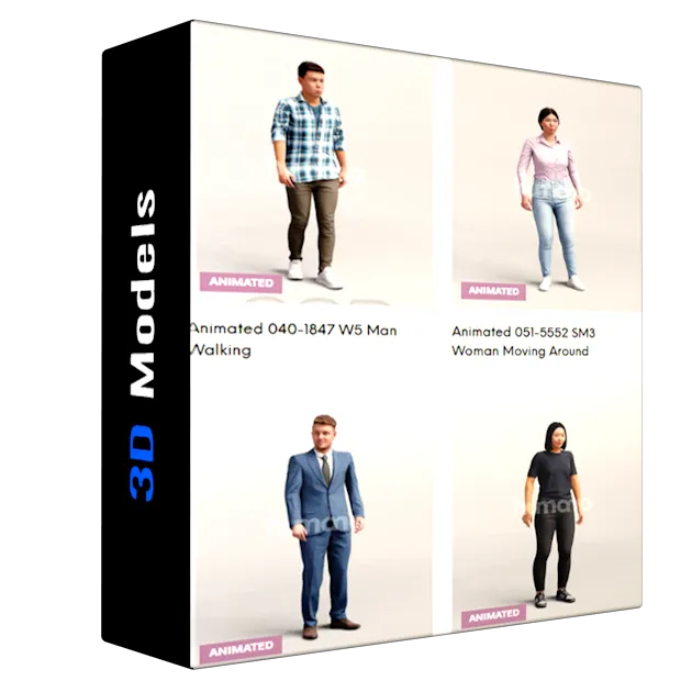 Humano Animated Collection 490 Models