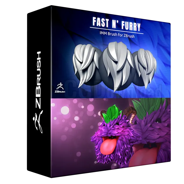 Fast N' Furry IMM Brush for ZBrush 2022