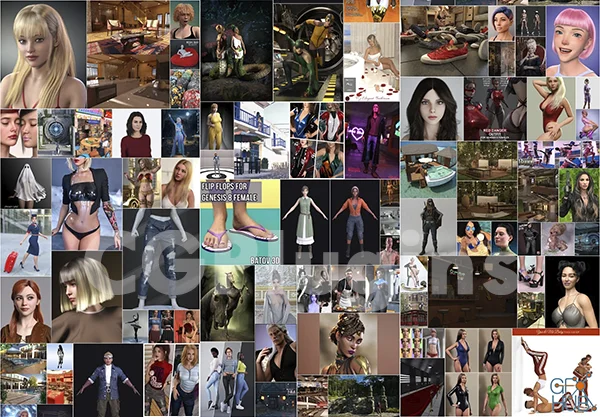 Daz 3D, Poser Bundle 2 Февраль 2025 скачать