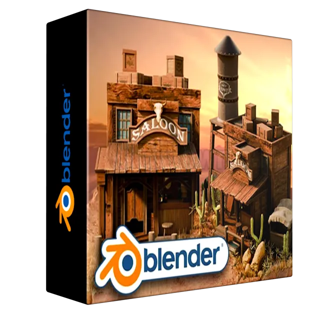 Master Blender 3D with Wild West Environments