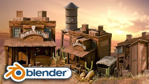 Master Blender 3D with Wild West Environments скачать