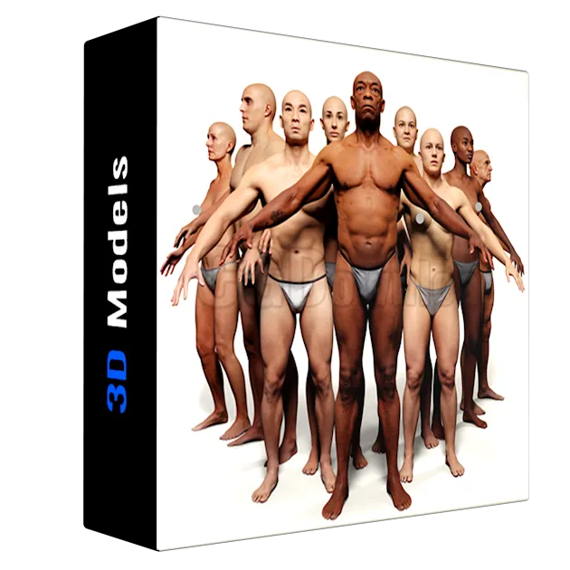 10 x Animation Ready Body Scan Pack