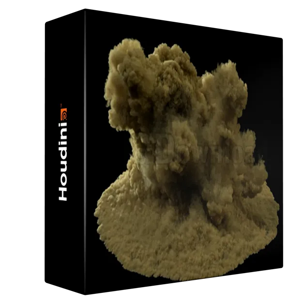 Masking and Detailing Houdini Simulations
