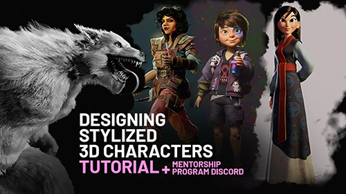 Designing Stylized 3D Characters TUTORIAL (EN-PT) скачать