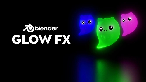 Fluorescent Material and Glow for a Ghost Cat in Blender скачать