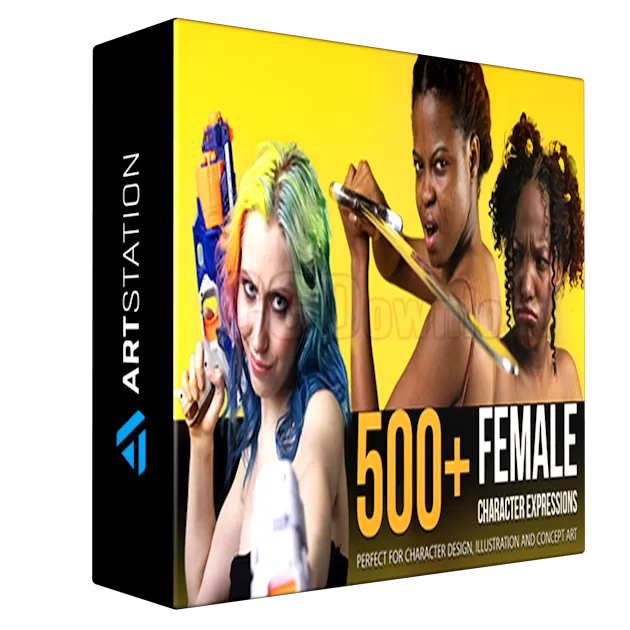 500+ Female Character Expressions Reference Pictures