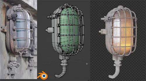 Modeling And Texturing Practice in Blender - Old Lamp скачать