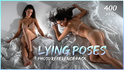 Lying Poses-Female Anatomy- Photo Reference Pack for Artists- 404 JPEGs noAI скачать